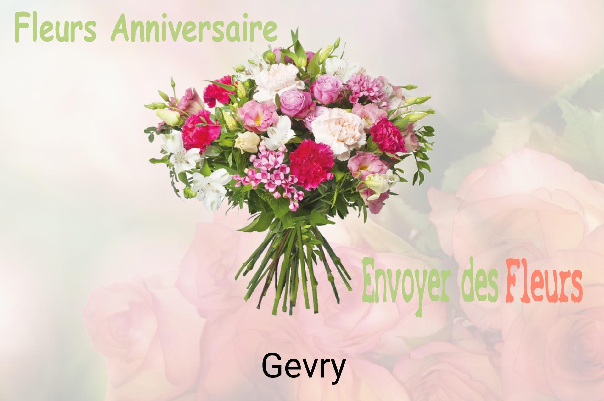 Bouquet de fleurs d’anniversaire livré à Gevry