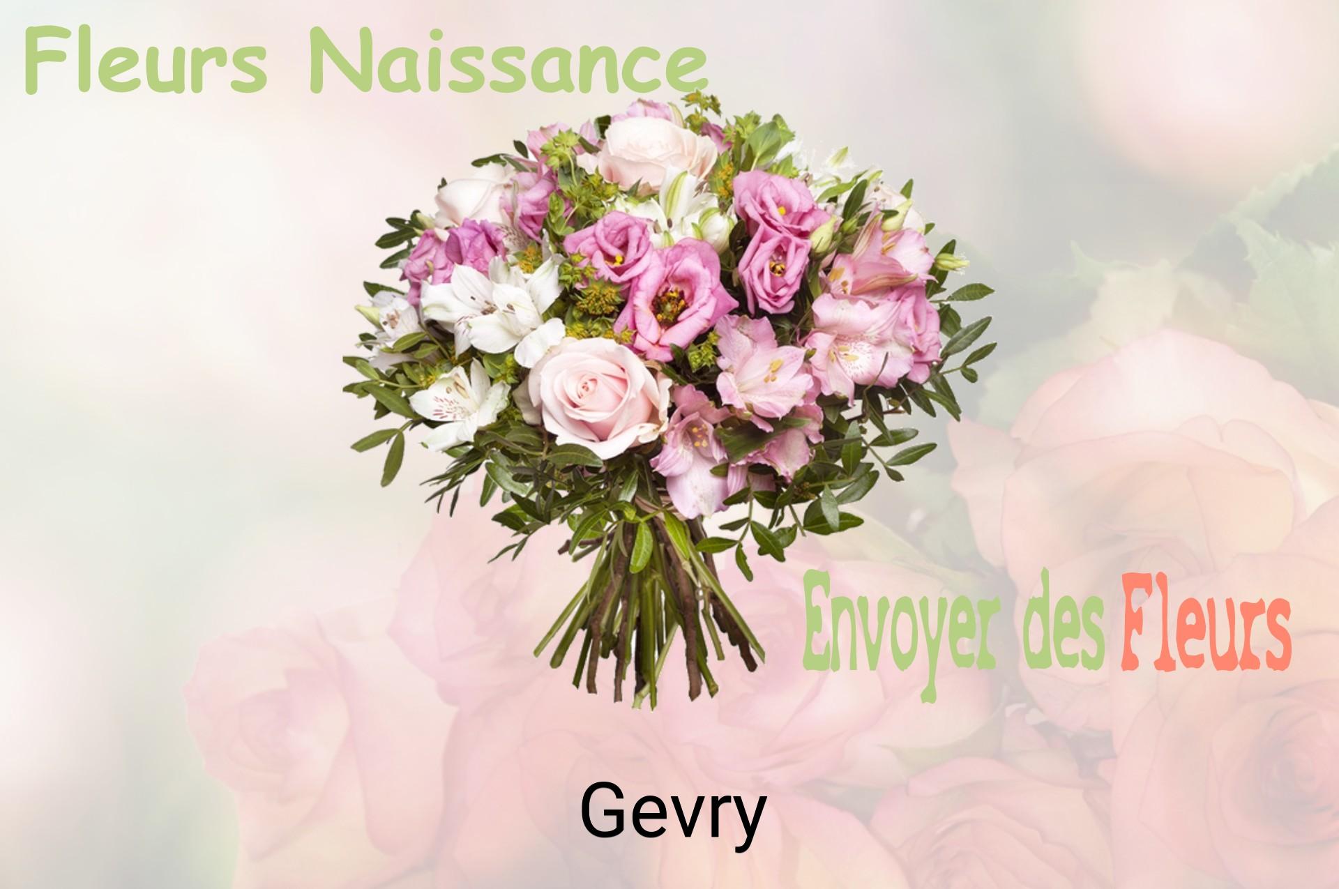 Bouquet de fleurs de naissance livré à Gevry